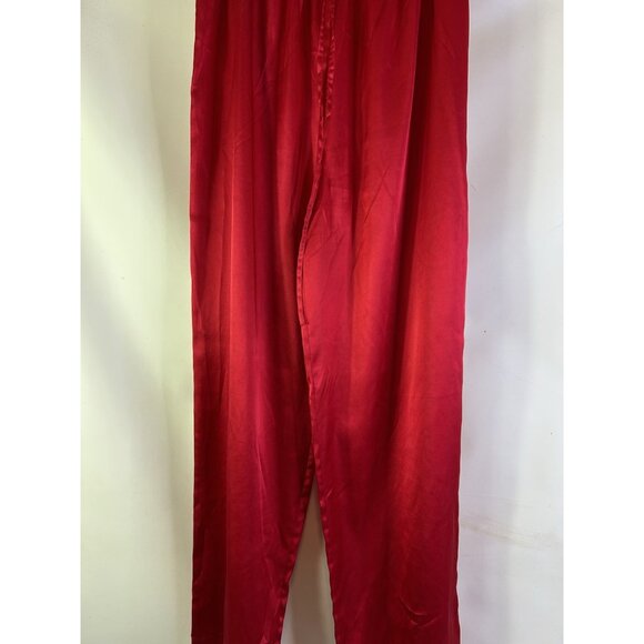 Vintage Y2K Victorias Secret Soft Satin Flowy Pajamas Pants Shirt Set - Picture 7 of 11